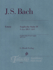 English Suite IV in F major - BWV 809